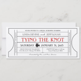 ヴィンテージ映画チケット招待状 招待状