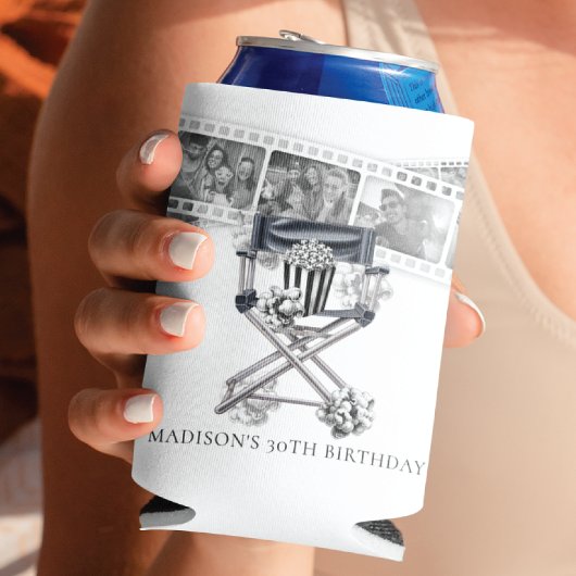 ヴィンテージ映画パーティー大人誕生日カスタム 缶クーラー
