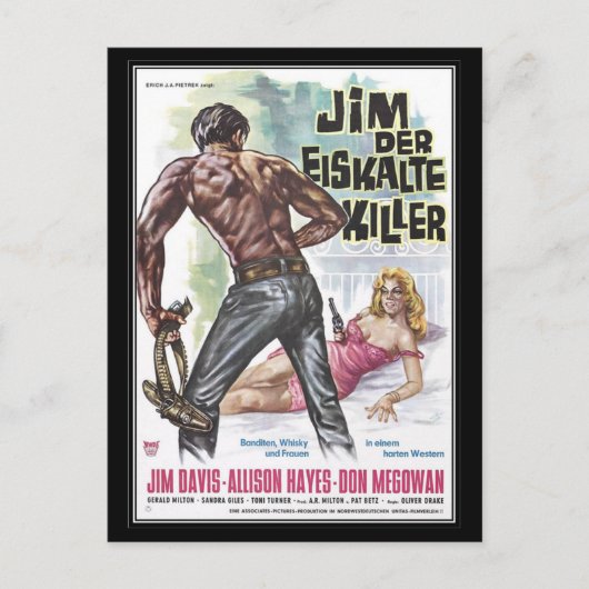 ヴィンテージ映画ホラー – ポストカード (正面)