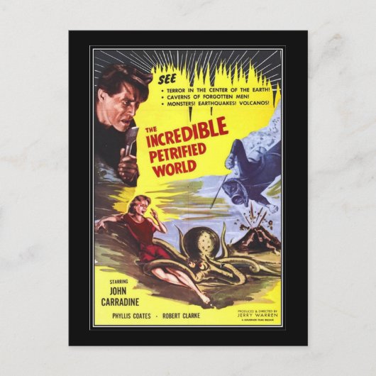 ヴィンテージ映画ホラー – ポストカード (正面)