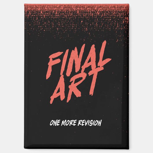 ヴィンテージ映画ポスターマグネット - ファイナルアート マグネット (正面)