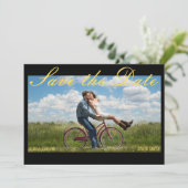 ヴィンテージ映画ポスター結婚式の日付を保存 招待状 (スタンド正面)