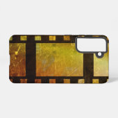 ヴィンテージ映画リールフィルム黒金ゴールド SAMSUNG GALAXYケース (裏面横)