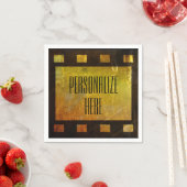 ヴィンテージ映画リールフィルム スタンダードカクテルナプキン (インサイチュ)