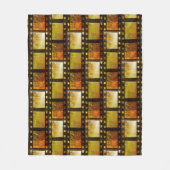 ヴィンテージ映画リールフィルム フリースブランケット (正面)