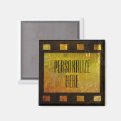 ヴィンテージ映画リールフィルム マグネット (正面/裏面)