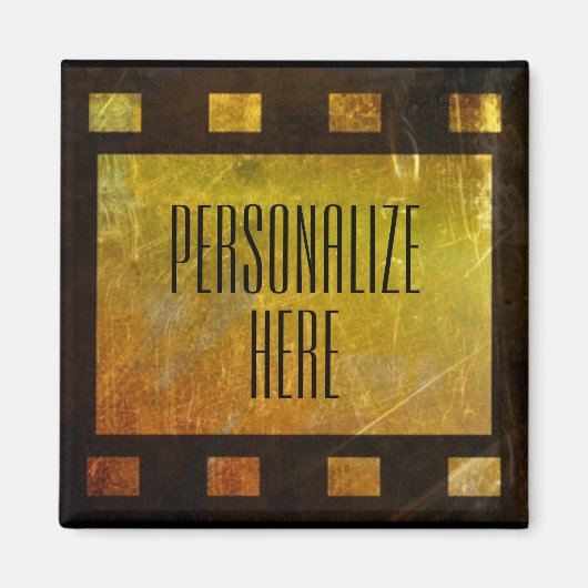 ヴィンテージ映画リールフィルム マグネット (正面)