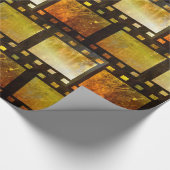 ヴィンテージ映画リールフィルム ラッピングペーパー (角)