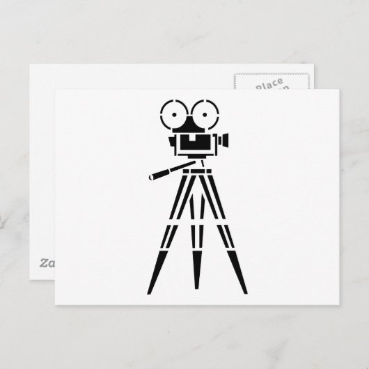 ヴィンテージ映画撮影セットカメラ ポストカード (正面/裏面)