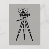 ヴィンテージ映画撮影セットカメラ ポストカード (正面)