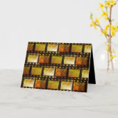 ヴィンテージ映画映画おもしろいのロマンチックカード カード (黄色い花)