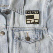 ヴィンテージ映画椅子 缶バッジ (インサイチュ)