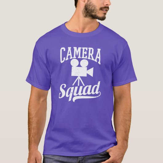 ヴィンテージ映画製作者カメラチームギフト Tシャツ (正面)