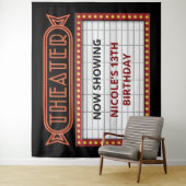 ヴィンテージ映画館看板 タペストリー (インサイチュ)