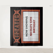 ヴィンテージ映画館看板 タペストリー (正面)