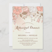 ヴィンテージ春の花リハーサルディナー招待状 招待状 (正面)