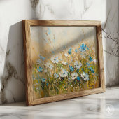 ヴィンテージ春の花絵を描の野草野 ポスター