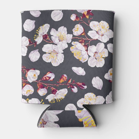 ヴィンテージ春の花：詳細壁紙。 缶クーラー (正面)