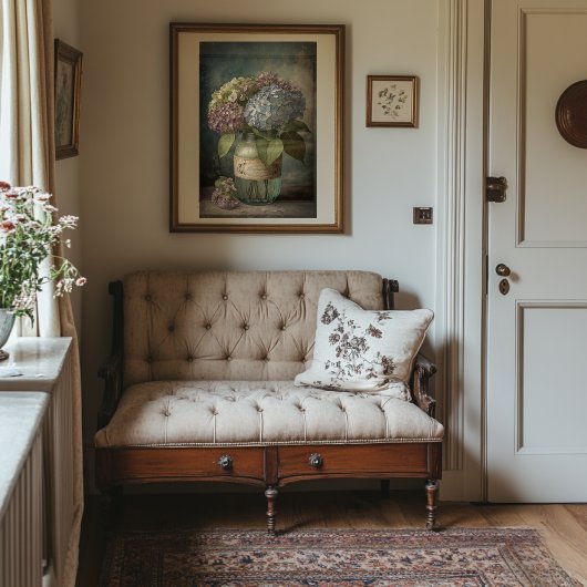 ヴィンテージ春アジランゲアプリント可能ウォールアート ポスター