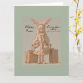 ヴィンテージ春イースター空白の、 カード (黄色い花)