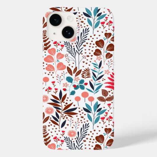 ヴィンテージ春カントリーフラワーズメドウ Case-Mate iPhoneケース (裏面)