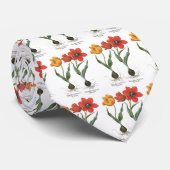ヴィンテージ春チューリップフラワーズバイバシリウスベスラー ネクタイ (ロール)