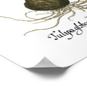 ヴィンテージ春チューリップフラワーズバイバシリウスベスラー ポスター (角)