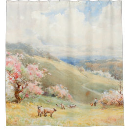 ヴィンテージ春バイジョセフルーベンスパウエル シャワーカーテン