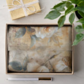 ヴィンテージ春バラはがき切り離しプリント 薄葉紙 (ギフト)