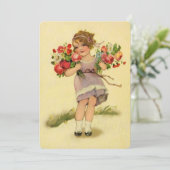 ヴィンテージ春フラワーガール カード (スタンド正面)
