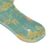 ヴィンテージ春フローラティール（緑がかった色）パターン カッティングボード (角)