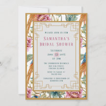 ヴィンテージ春フローラブライダルシャワーイン