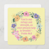 ヴィンテージ春フローラリース宗教空白の (正面/裏面)