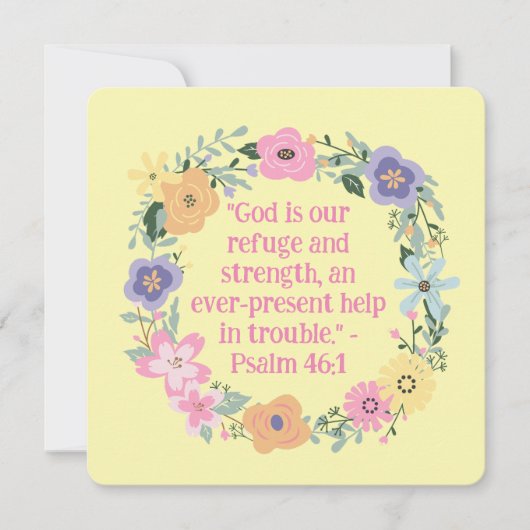 ヴィンテージ春フローラリース宗教空白の (正面)