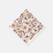 ヴィンテージ春フローラ スタンダードカクテルナプキン (角)
