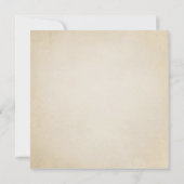 ヴィンテージ春レッドローゼズミュージックブライダルシャワー 招待状 (裏面)