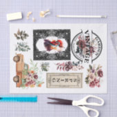 ヴィンテージ春分離紙要素 薄葉紙 (クラフト)