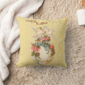 ヴィンテージ春及びイースターエッグ クッション (ブランケット)