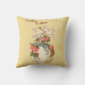 ヴィンテージ春及びイースターエッグ クッション (裏面)