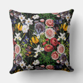 ヴィンテージ春花柄 クッション (裏面)