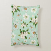 ヴィンテージ春花模様 アクセントクッション (裏面(縦))