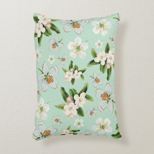 ヴィンテージ春花模様 アクセントクッション (正面(垂直))
