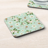 ヴィンテージ春花模様 コースター (左側)