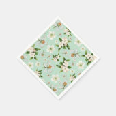 ヴィンテージ春花模様 スタンダードカクテルナプキン (角)