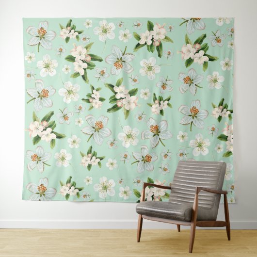 ヴィンテージ春花模様 タペストリー (インサイチュ(横))