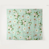 ヴィンテージ春花模様 タペストリー (正面(横))