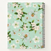 ヴィンテージ春花模様 ノートブック (裏面)