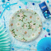 ヴィンテージ春花模様 ペーパープレート (パーティー)