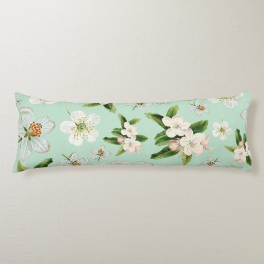 ヴィンテージ春花模様 ボディピロー (正面)