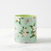 ヴィンテージ春花模様 マグカップ (中央)